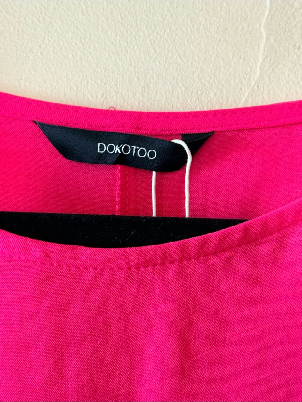 Dokotoo Women's Smocked Sleeve empire waist Babydoll Dress - Pink - Picture 4 of 6
